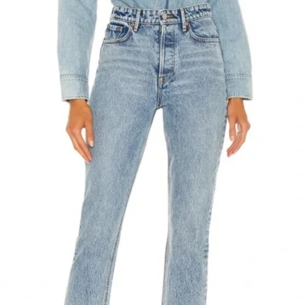 Karolina High Rise Straight Crop In Larchmont Size 25